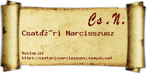 Csatári Narcisszusz névjegykártya